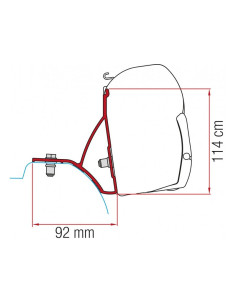 Adapter Fiamma F45 VW T3