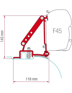 Adapter Fiamma F45 VW T3