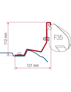 F35 awning adapter for Mercedes Viano / Classe V