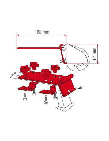 Awning adapter F35 standard kit