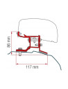 Adapter Fiamma F40 Van Ford Custom - L1
