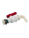 Robinet de vidange de réservoir coudé Ø15mm