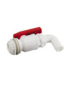Tank drain tap with elbow outlet Ø30mm