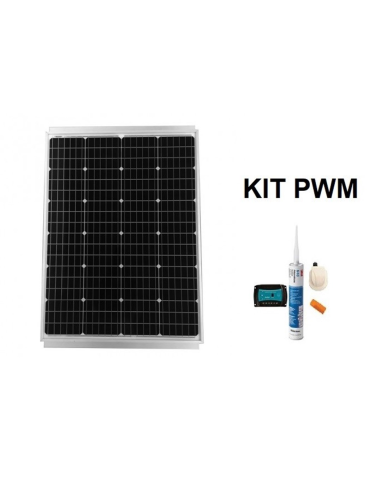 Kit placa solar 120W monocristalino Vechline
